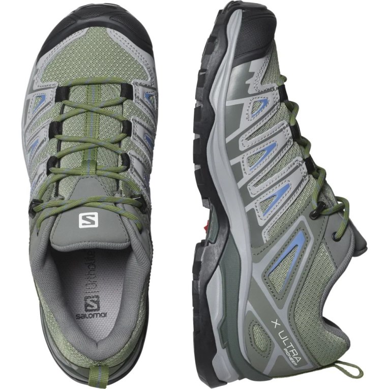 Olive Salomon X Ultra Pioneer Women's Hiking Shoes | PH 12390B